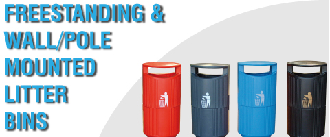 Freestanding & Wall/Pole Mounted Litter Bins