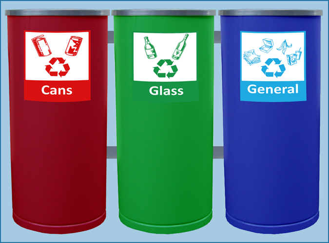 Round Recycle Bin
